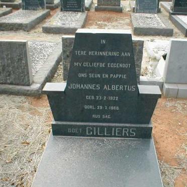 CILLIERS Johannes Albertus 1922-1968