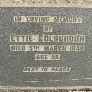 COLQUHOUN Ettie -1946