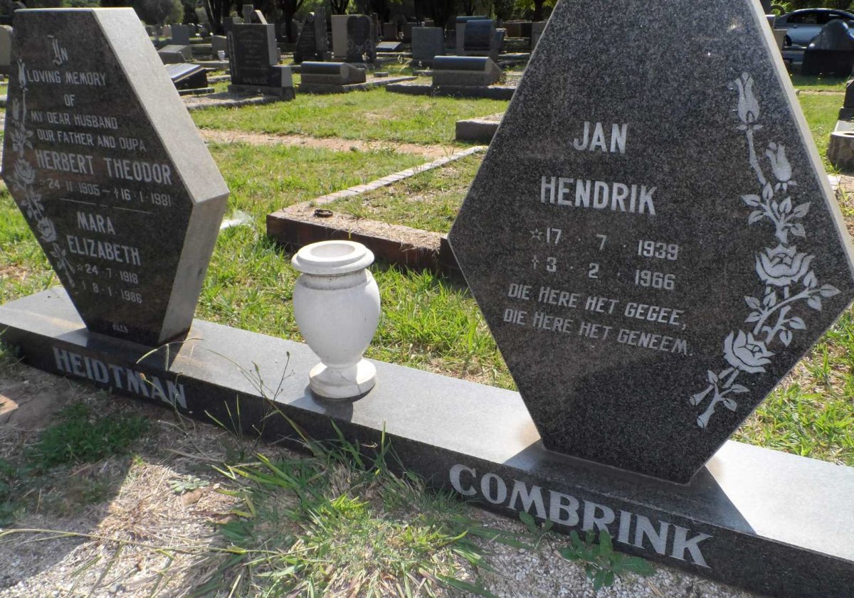 COMBRINK Jan Hendrik 1939-1966