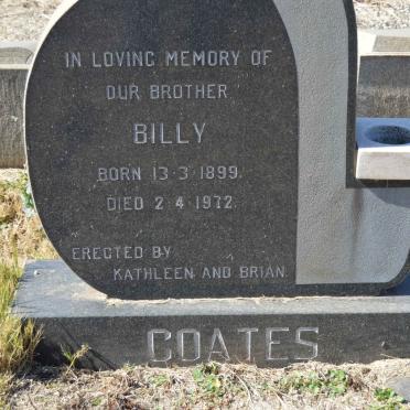COATES Billy 1899-1972