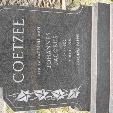 COETZEE Johannes Jacobus 1902-1975