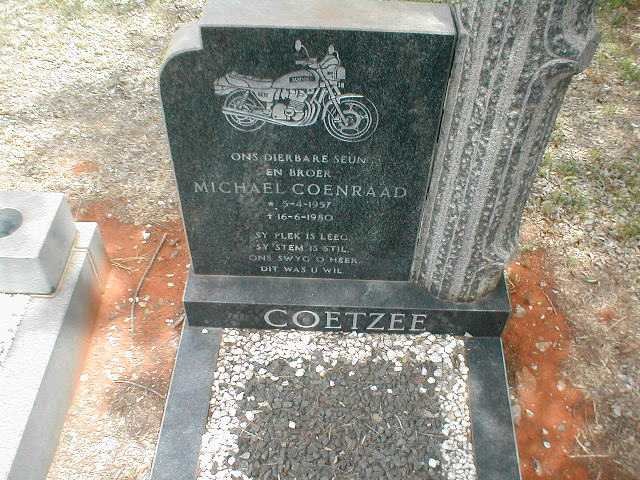 COETZEE Michael Coenraad 1957-1980