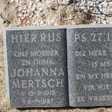 COETZEE Dirk Jacobus 1911-1940 :: MERTSCH Johanna 1919-1987