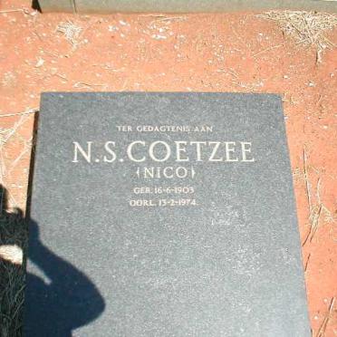 COETZEE N.S. 1903-1974
