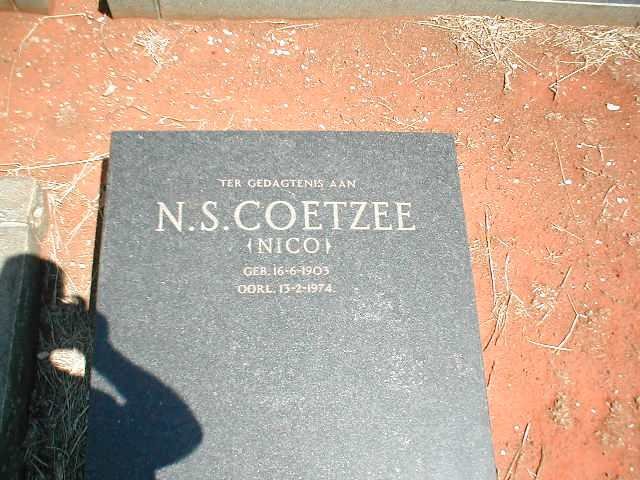 COETZEE N.S. 1903-1974