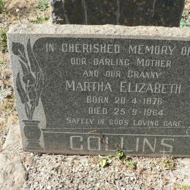 COLLINS Martha Elizabeth 1876-1964