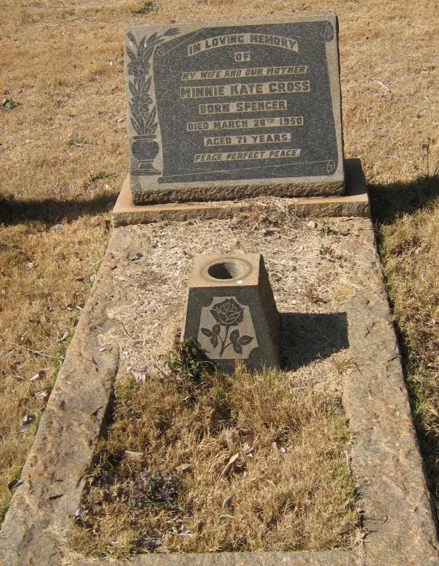 CROSS Minnie Kate nee SPENCER -1950