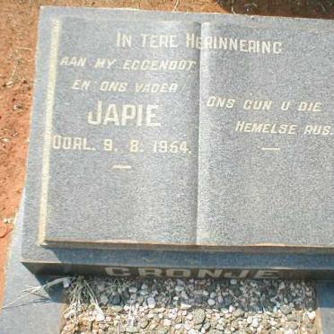 CRONJE Japie  -1954