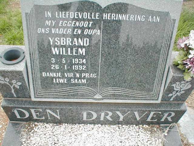 DRYVER Ysbrand Willem, den  1934-1992