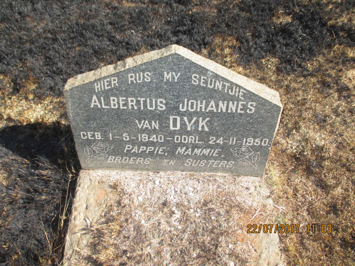 DYK Albertus Johannes, van 1940-1950