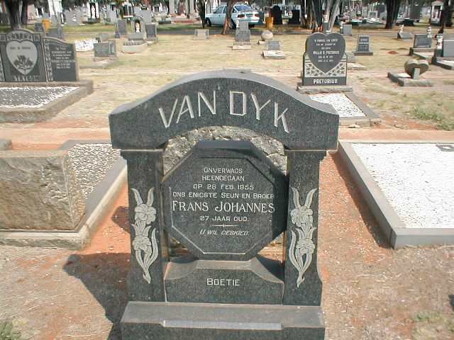DYK Frans Johannes, van -1955
