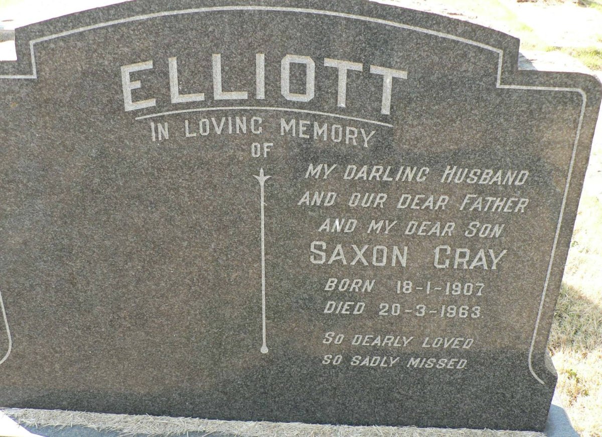 ELLIOTT Saxon Gray 1907-1963