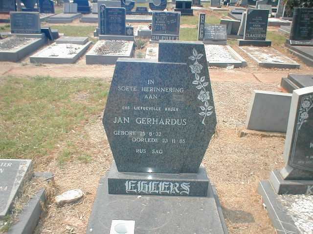 EHLERS Jan Gerhardus 1932-1995