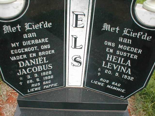 ELS Daniël Jacobus 1928-1992 &amp; Heila Levina 1932-