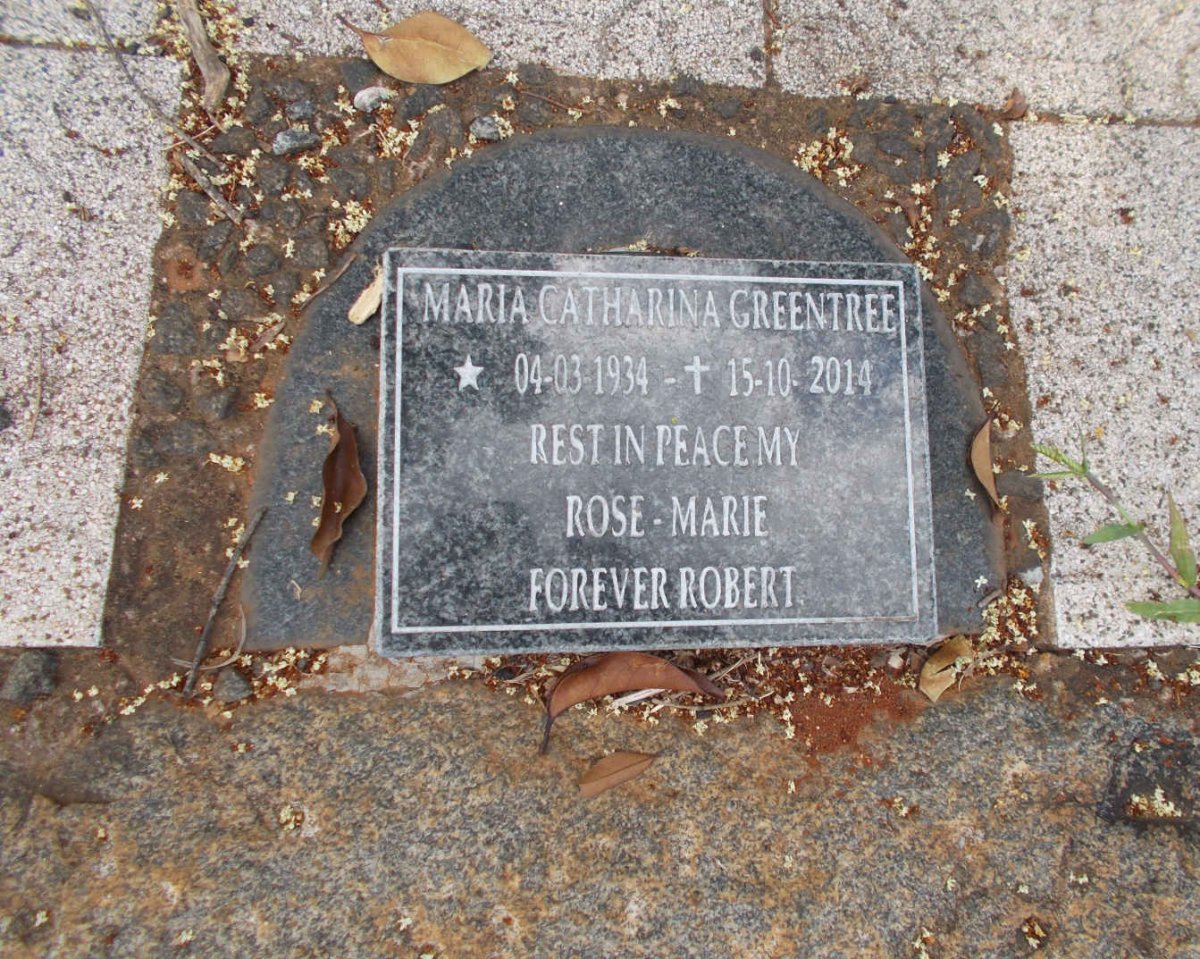 GREENTREE Maria Catharina 1934-2014