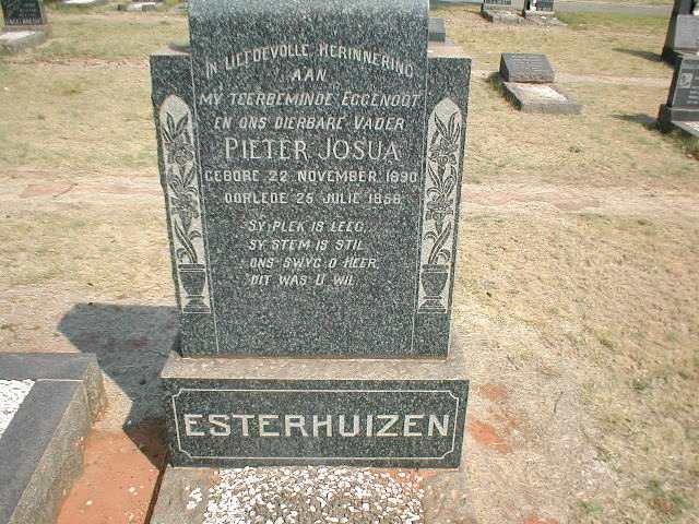 ESTERHUIZEN Pieter Josua 1890-1956