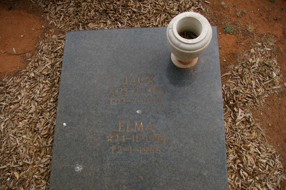EEDEN Jack, van 1933-1978 &amp; Elma 1934-1988
