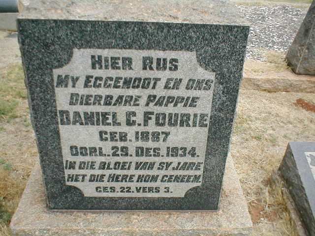 FOURIE Daniel C. 1887-1934