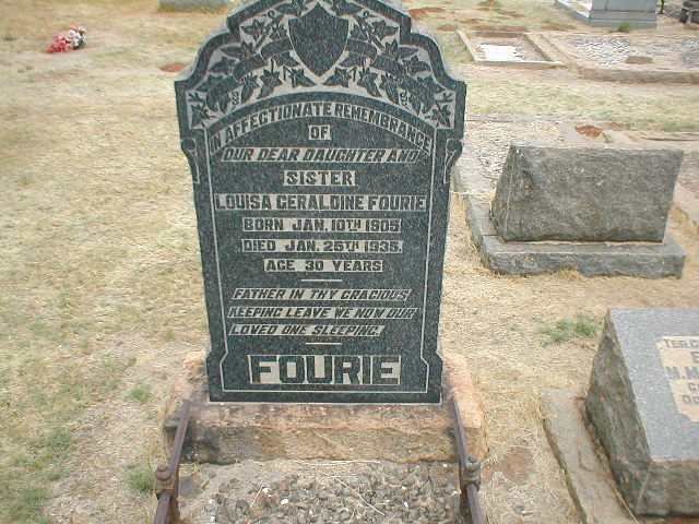 FOURIE Louisa Geraldine 1905-1935