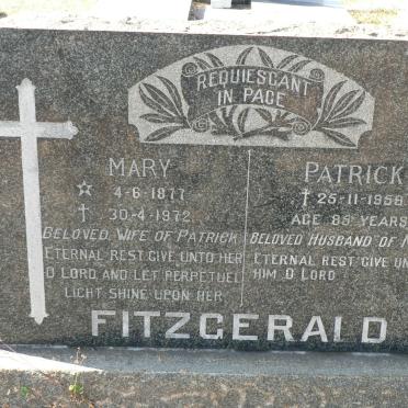 FITZGERALD Patrick -1959 &amp; Mary 1877-1972