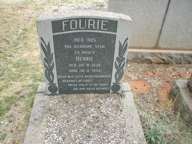 FOURIE Bennie 1934-1949