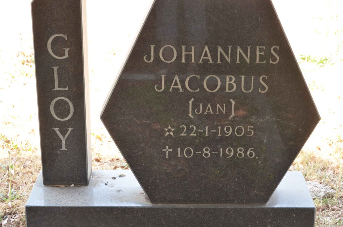 GLOY Johannes Jacobus 1905-1986 &amp; Hendrina Johanna 1912-1994