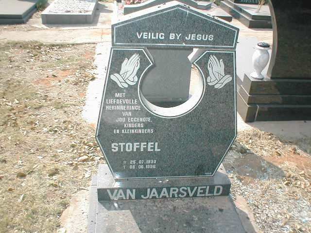 JAARSVELD Stoffel, van 1930-1986
