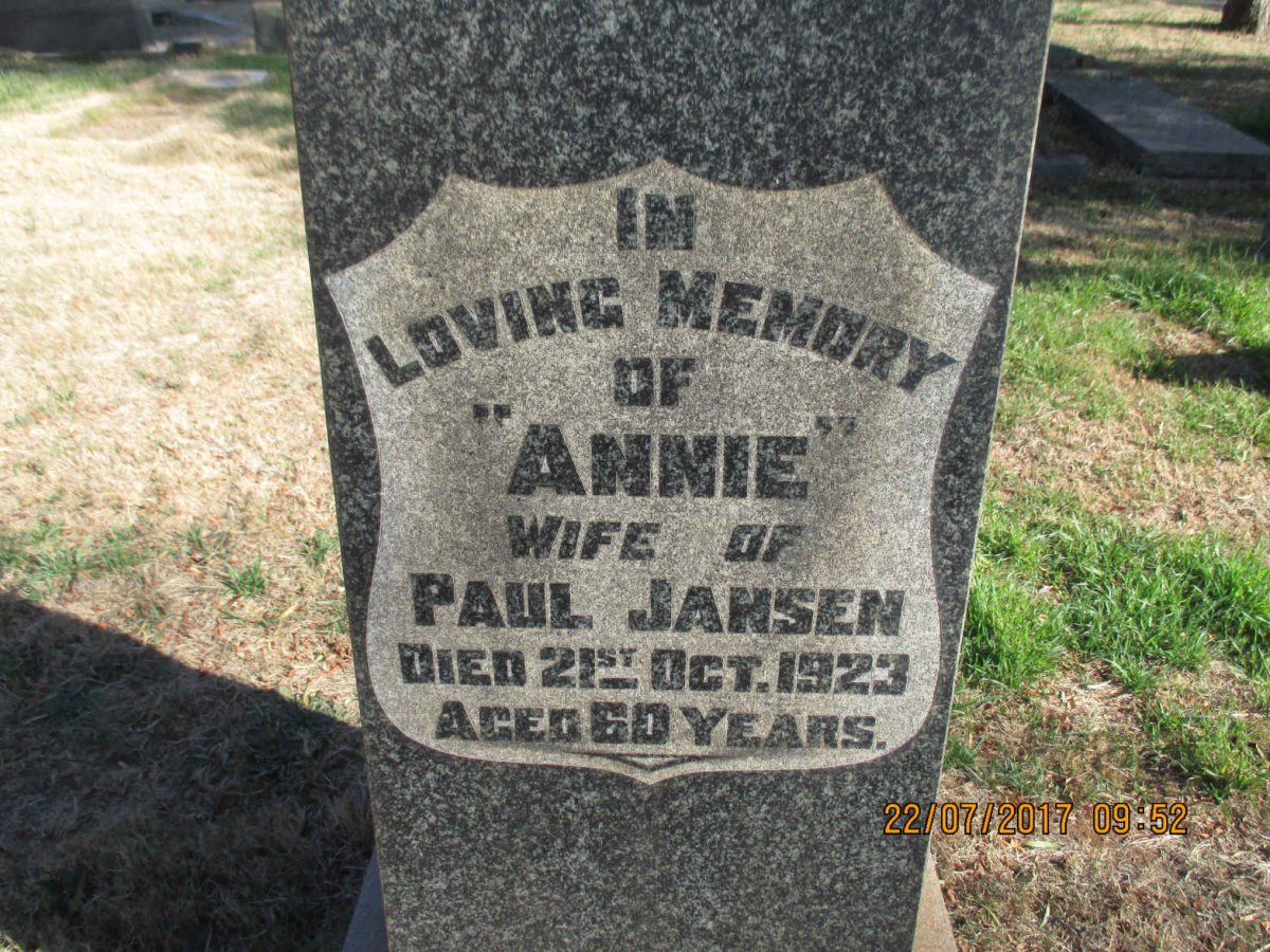 JANSEN Annie -1923