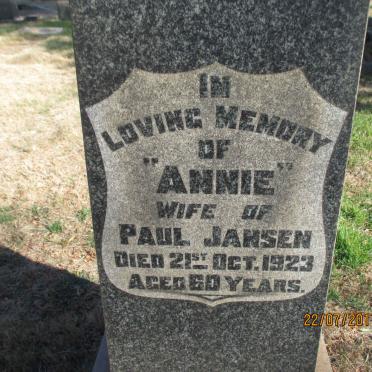 JANSEN Annie -1923