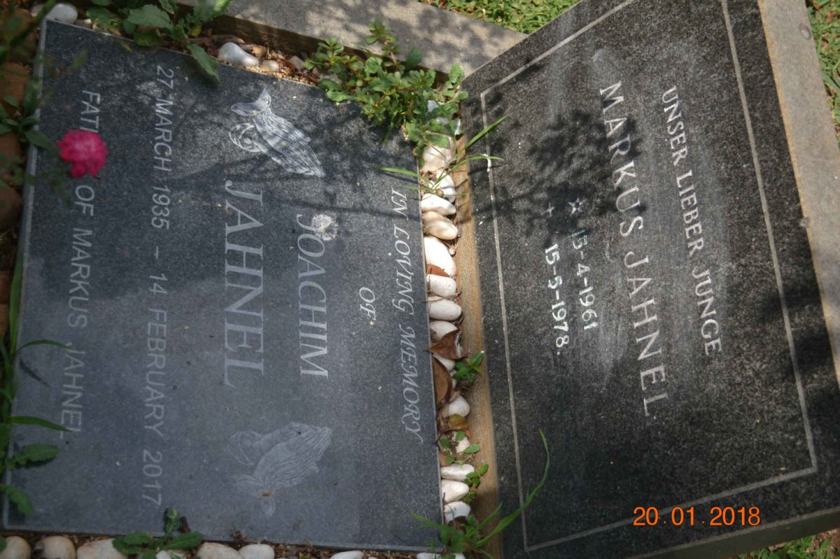 JAHNEL Joachim 1935-2017 :: JAHNEL Markus 1961-1978