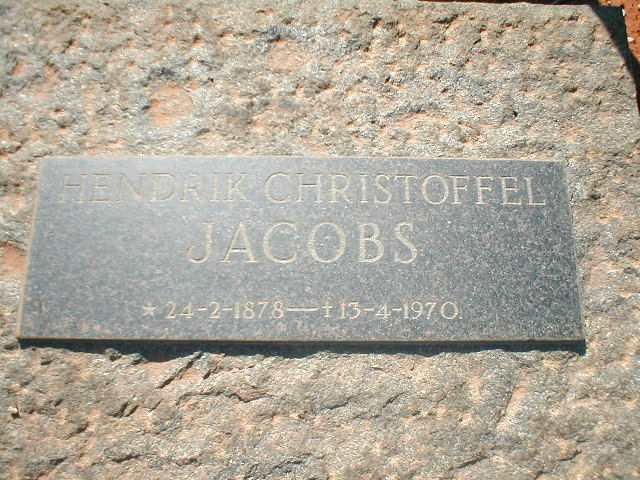 JACOBS Hendrik Christoffel 1878-1970