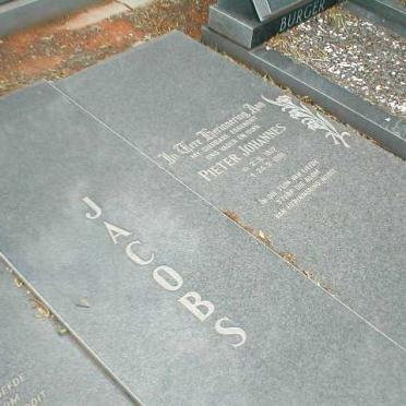 JACOBS Pieter Johannes 1917-1981