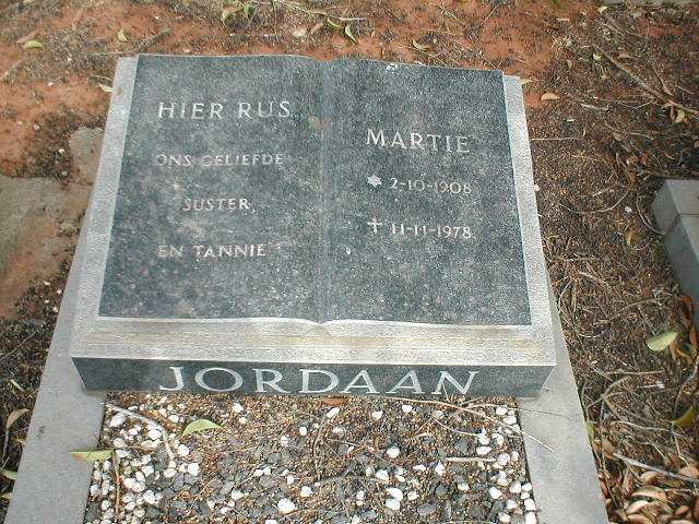 JORDAAN Martie 1908-1978
