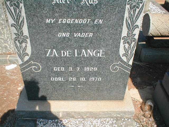 LANGE Z.A., de 1929-1970