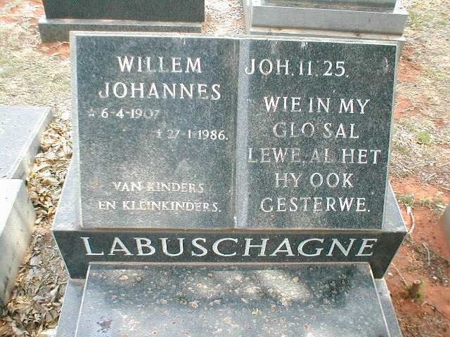 LABUSCHAGNE Willem Johannes 1907-1986
