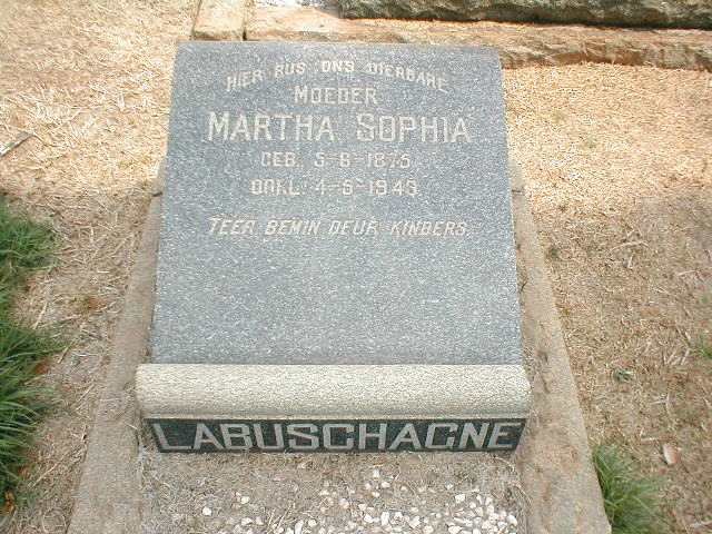 LABUSCHAGNE Martha Sophia 1875-1949