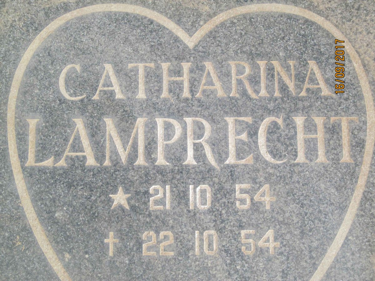 LAMPRECHT Catharina 1954-1954