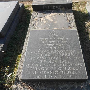 LEFEBRE Edgar -1974