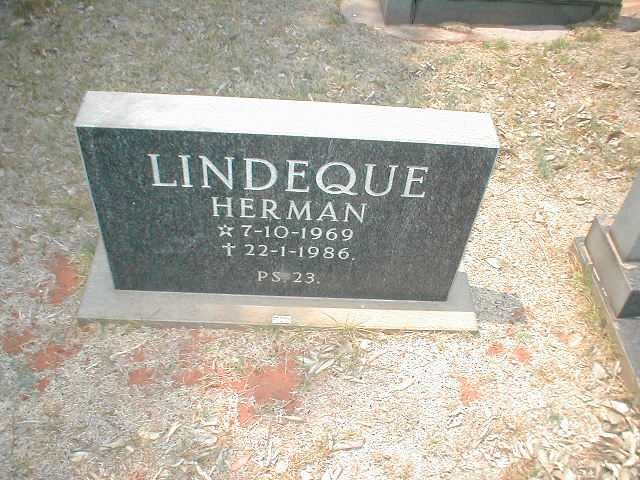 LINDEQUE Herman 1969-1986