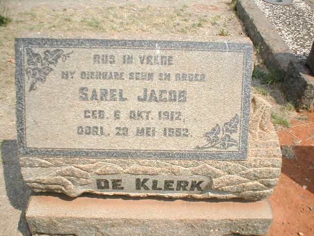 KLERK Sarel Jacob, de 1912-1952