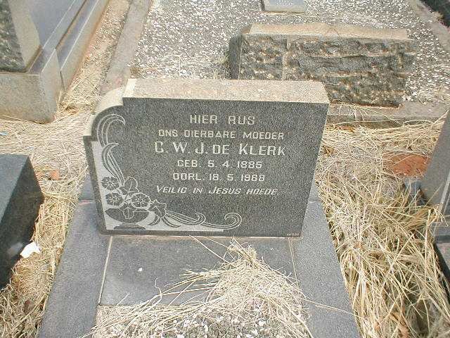 KLERK C.W.J., de 1885-1968