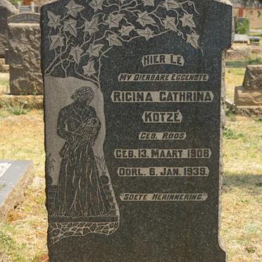 KOTZÉ Rigina Cathrina nee ROOS 1908-1939