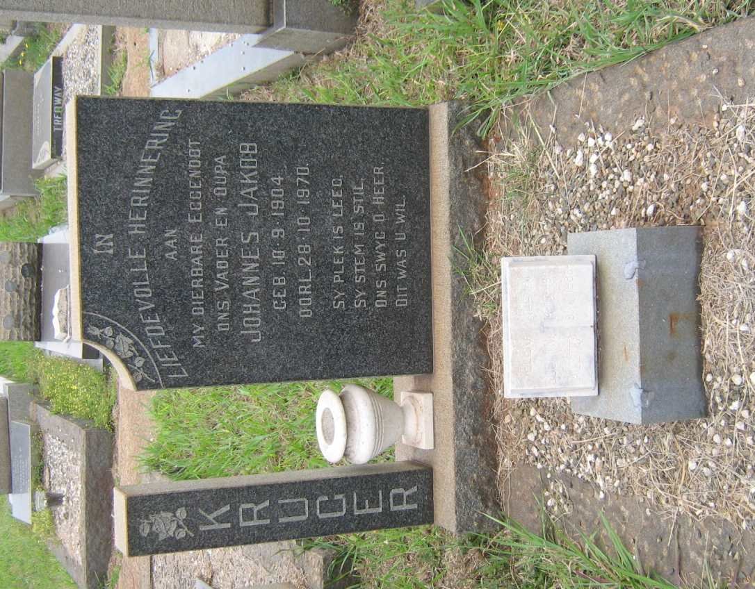 KRUGER Johannes Jakob 1904-1970 &amp; Helena Susanna Aletta 1911-1988