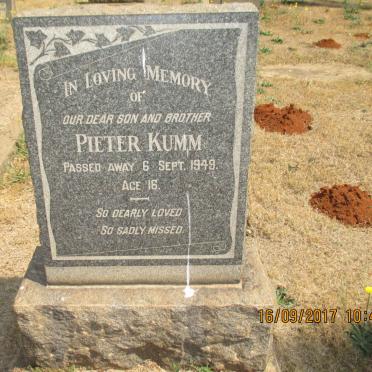 KUMM Pieter -1949