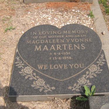 MAARTENS Magdaleen Yvonne 1936-1988