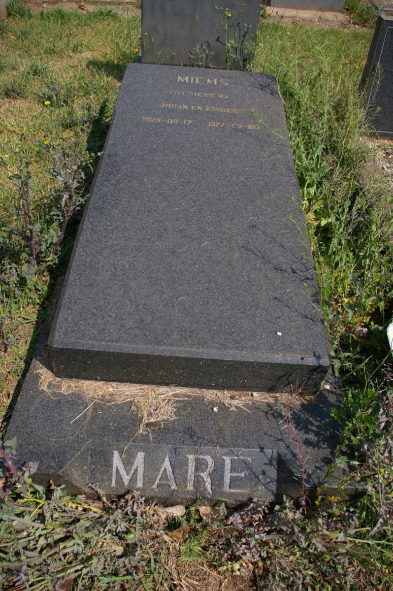 MARÉ Miems 1929-1977