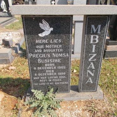 MBIZANA Precius Nomsa Busisiwe 1965-1996