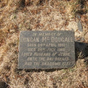 McDOUGALL Duncan 1901-1960 :: McDOUGALL Angus Alexander -1942