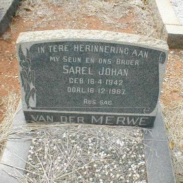 MERWE Sarel Johan, van der 1942-1967