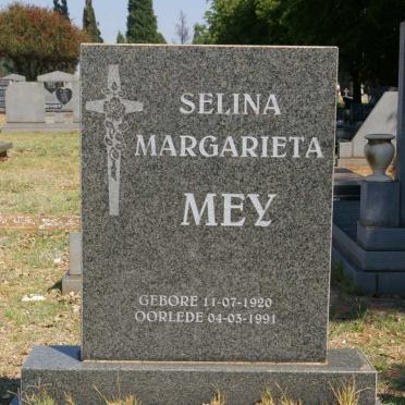 MEY Selina Margarieta 1920-1991